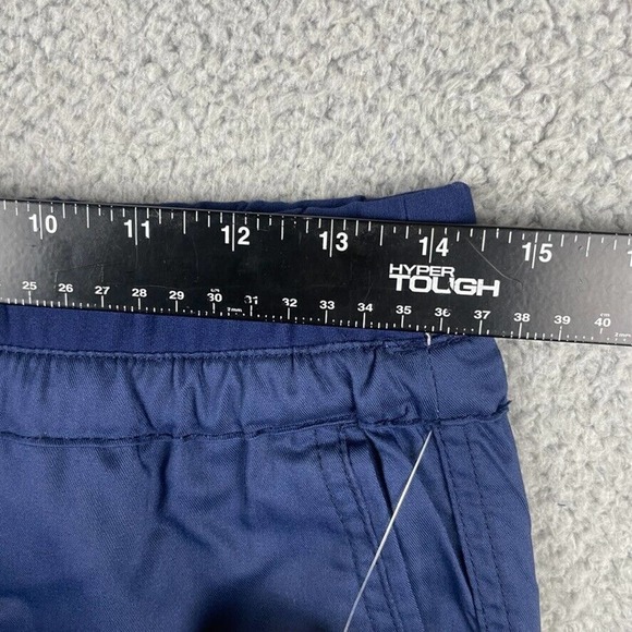 Cherokee Workwear Women's Small Navy Tapered Leg Drawstring Tall Scrubs Pants - Picture 9 of 16